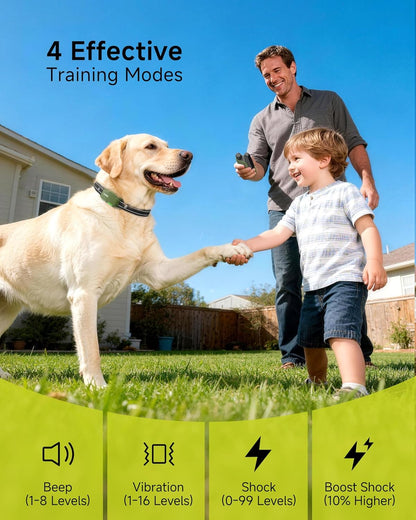 Shock Collar for 2 Dogs, 10-120 lbs, 4200 ft Remote Training Collar - photo 2