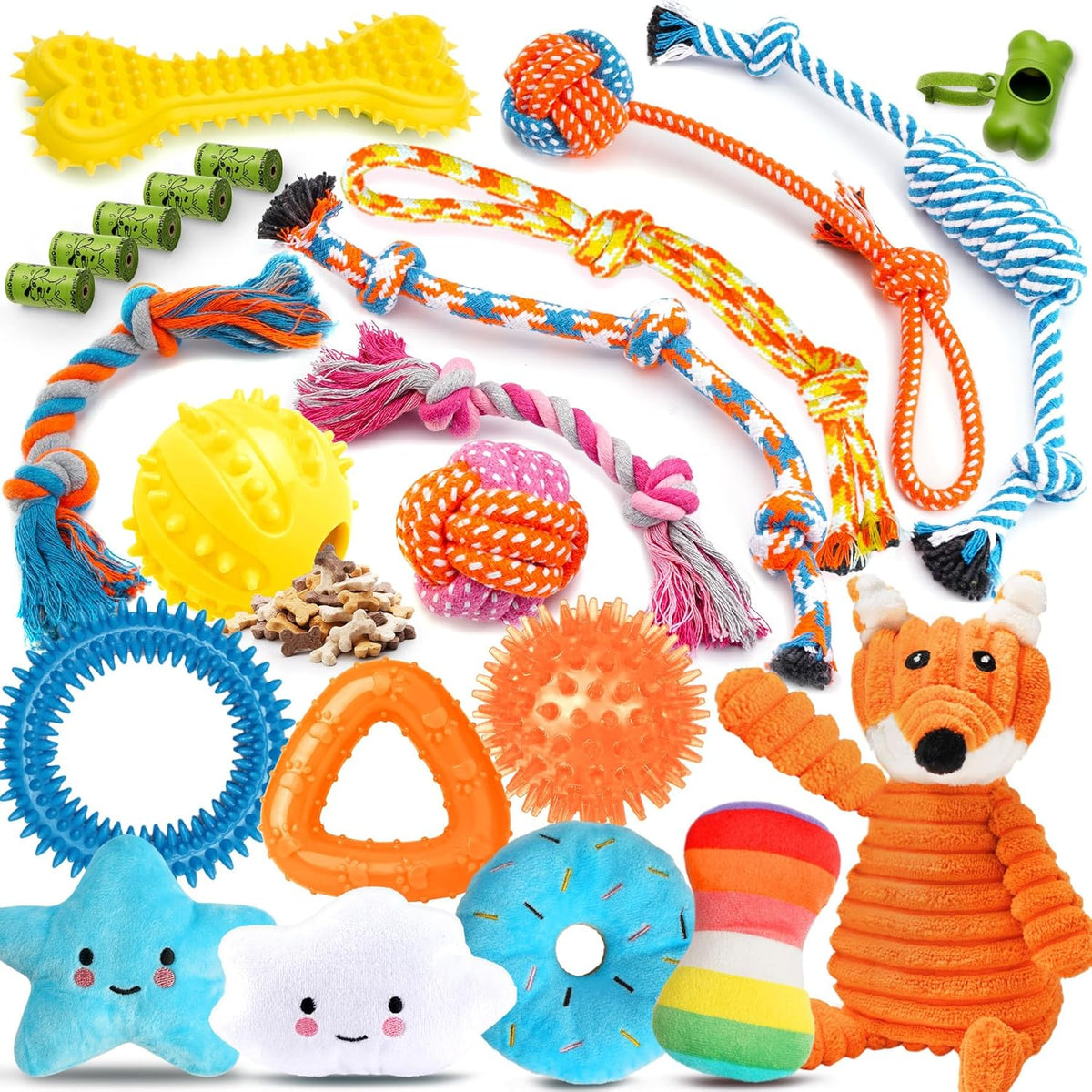 Zeaxuie dog chew toys bundle all pieces