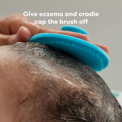 Frida Baby DermaFrida The SkinSoother Baby Bath Brush | Cradle Cap Brush for Babies, Baby Essential for Dry Skin, Cradle Cap Treatment and Eczema | 1 Pack