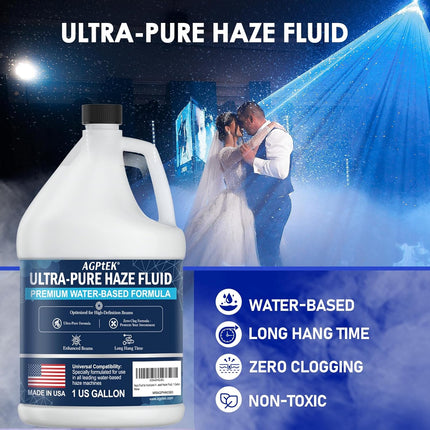 Water-Based Haze Fluid for Stage Effects - 1 Gallon