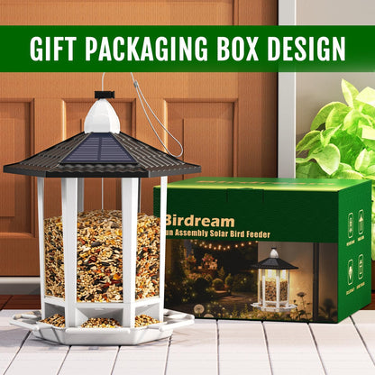 2-Pack Solar Hanging Bird Feeders for Outdoors - photo 4