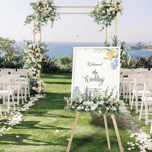 Wooden Easel Stand for Sign, 60" Portable Painting Easel