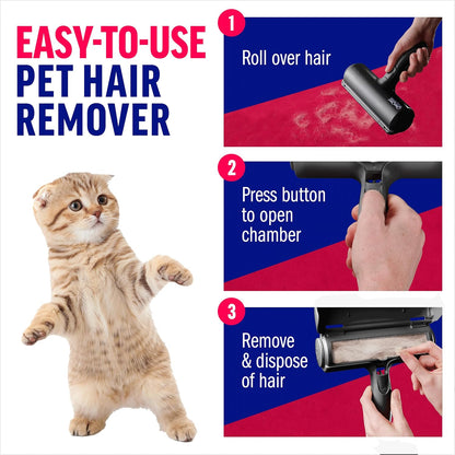 Roller Pet Hair Remover – Original Size Reusable Lint Roller for Cat & Dog Hair on Furniture, Couch - photo 3