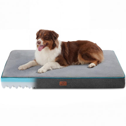 Memory Foam Dog Beds Large Sized Dog, Orthopedic Crate Pads, 35x22