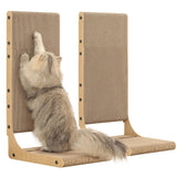 2-Pack L-Shaped Cat Scratching Board, Cardboard, 25.6" Tall (L)