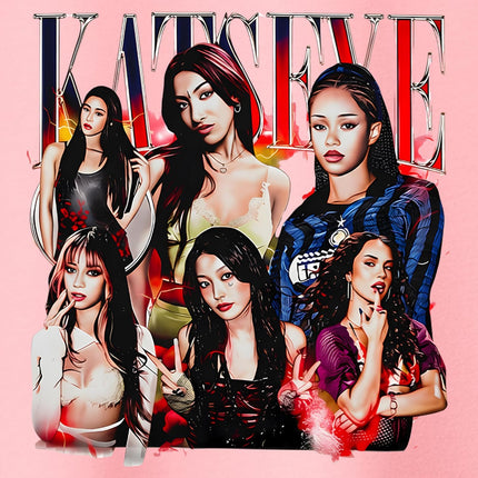 Katseye Merch Kpop Girl Group Tshirt, Fans Concert Outfit Pop Tee Retro Shirts, Unisex Adult Size S–2XL