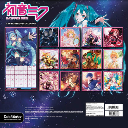 2027 Hatsune Miku Wall Calendar