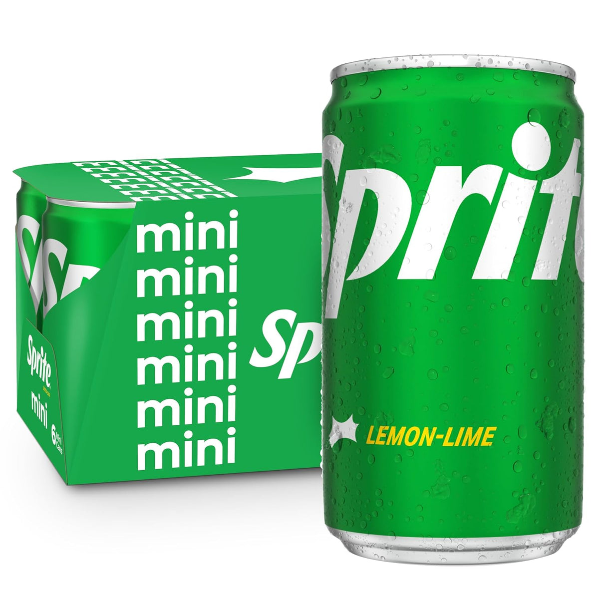 Lemon Lime Soda Soft Drinks, 7.5 fl oz, 6 Pack