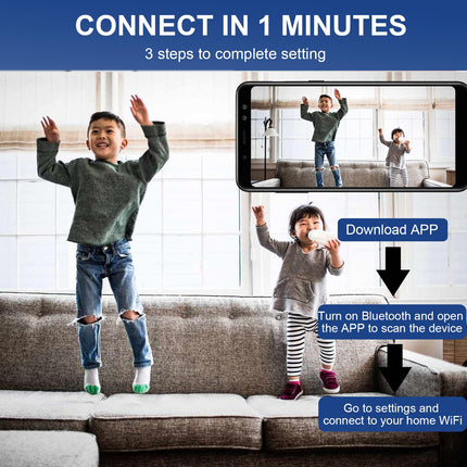 3 Pack Mini Security Camera, 1080P HD WiFi Home Indoor Outdoor Camera for Baby/Pet/Nanny, IP Camera Remote Viewing for Security with iOS,Android Phone APP(Video Only)