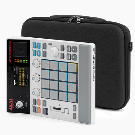 GEEKRIA Hard Shell Travel Case Compatible with Akai Professional MPC Sample Portable Groovebox, Audio Sampler Carrying Bag (Dark Grey)