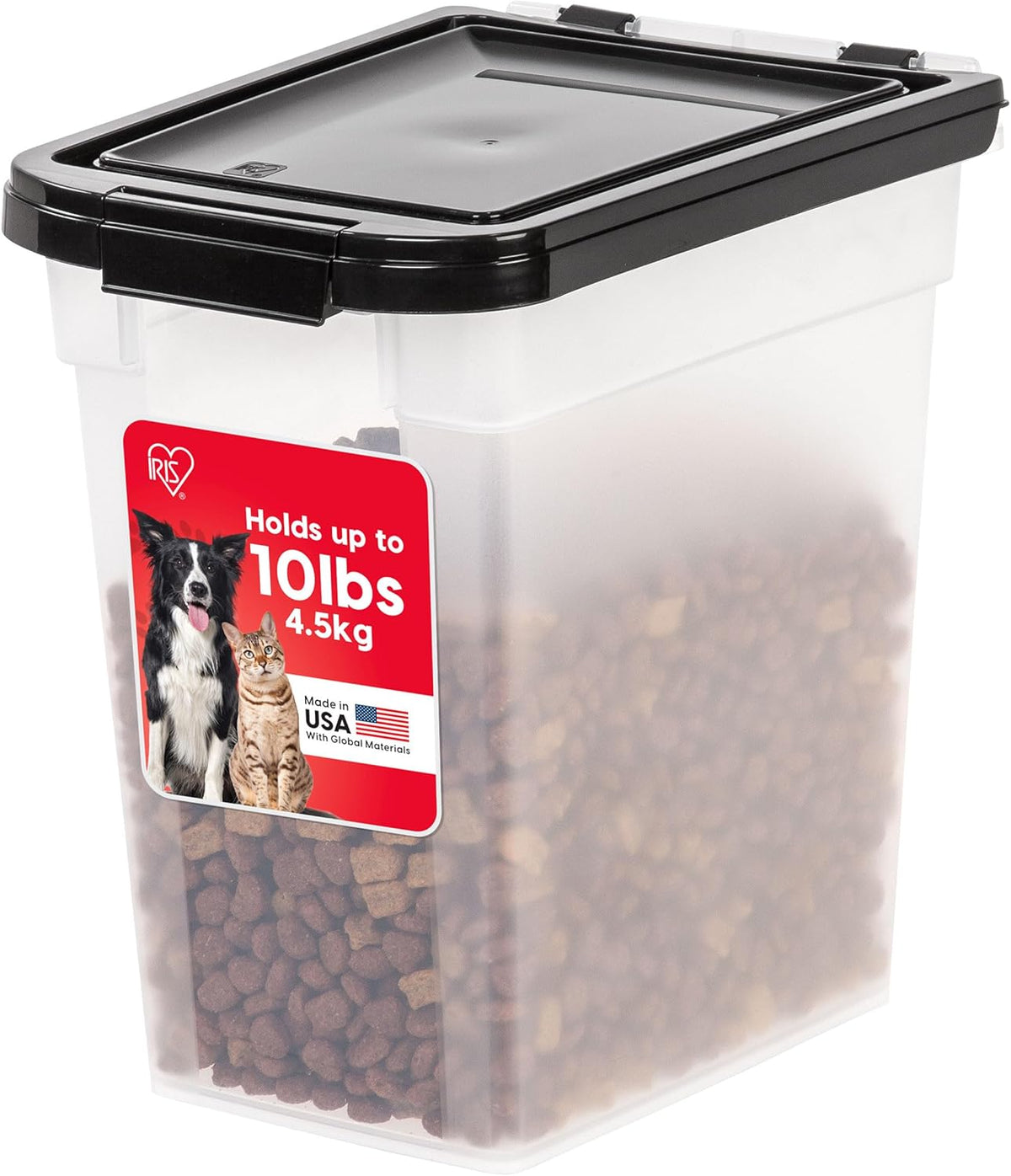 Airtight Dog Food Storage Container, Up to 10 lbs, for Dog Cat Bird and Other Pet Food Storage Bin, Keep Fresh