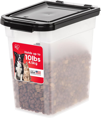 Airtight Dog Food Storage Container, Up to 10 lbs, for Dog Cat Bird and Other Pet Food Storage Bin, Keep Fresh
