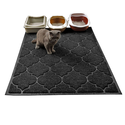 LittleTiger Cat Litter Mat, XL Super Size, Phthalate Free, Easy to Clean, 46x35 Inches, Durable, Soft on Paws, Large Litter Mat.
