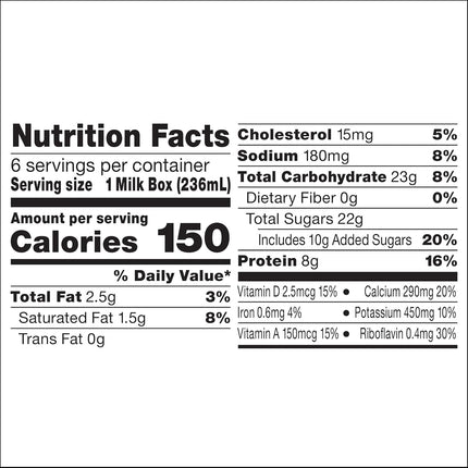 Horizon Organic Shelf Stable 1% Lowfat DHA Omega-3 Chocolate Milk Boxes, 6 Count (Pack of 3) - 8g Protein per Serving