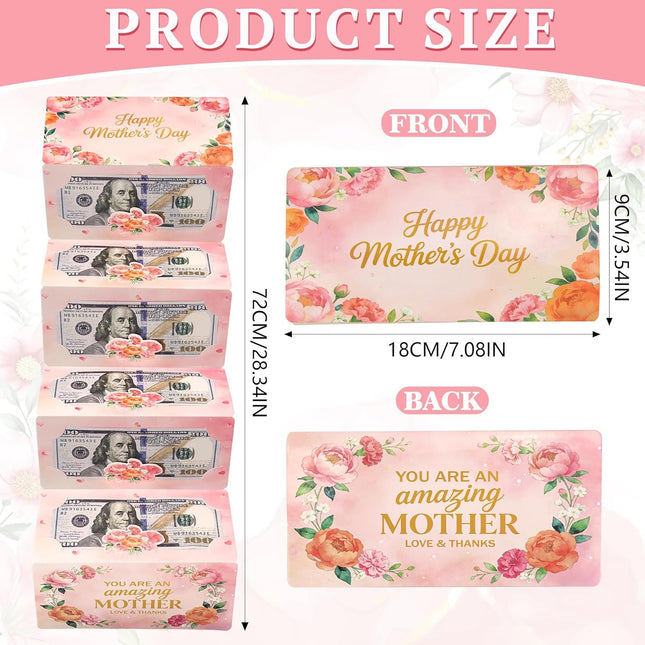 Mother's Day Money Envelope with 6 Cash Slots DIY Money Holder Surprise
