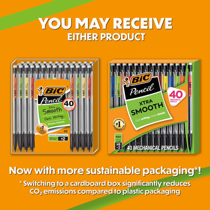 Amazon.com : BIC Xtra Smooth Mechanical Pencil with 0.7 mm Medium Point, Refillable and Retractable, 40-Count Pack : Office Products
