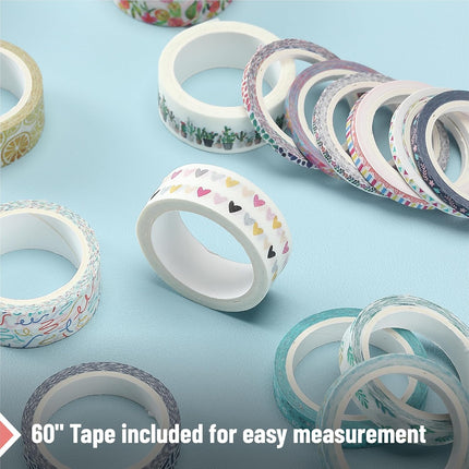 Mr. Pen- Washi Tape Set, 21 Rolls, Assorted Sizes, Floral, 5 Yards/Roll, Washi Tape for Scrapbook, Arts, Crafts, Journals and Planners