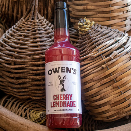 Owen’s Craft Mixers Live Nation Exclusive Cherry Lemonade 4 Pack | Handcrafted in USA | Premium Ingredients | Vegan & Gluten-Free Soda Mocktail & Cocktail Mixer