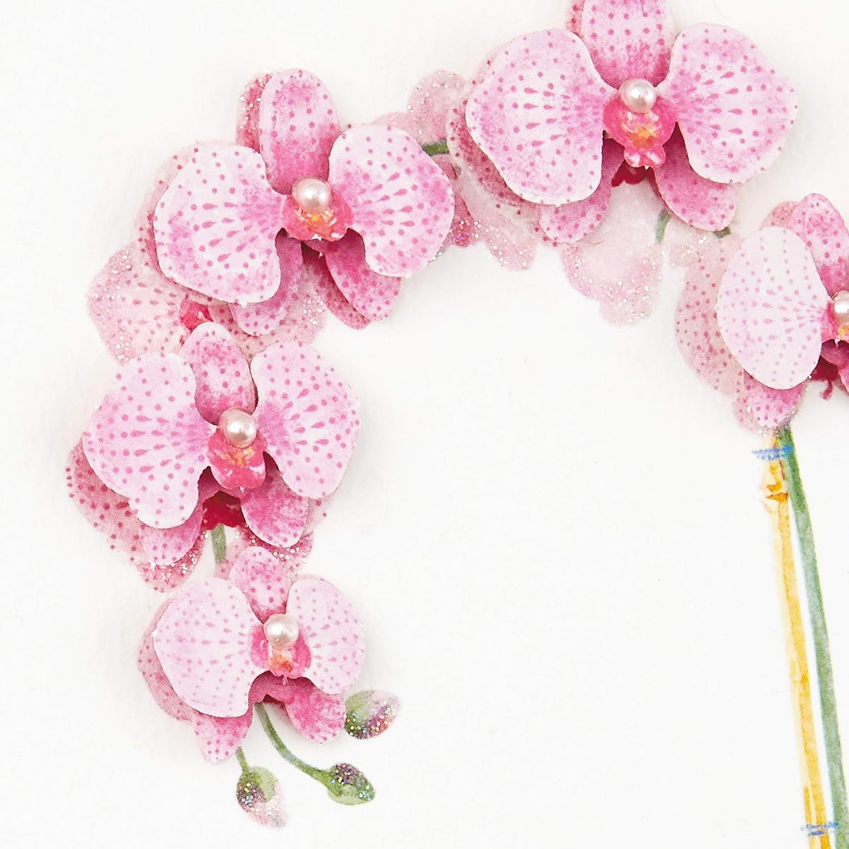 Mother's Day Card, Pink Orchid, 5 × 7.2 in, Gold-Foil-Lined Envelope - photo 4