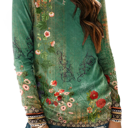 Women's Long Sleeve Crewneck Shirts Casual Basic Tops