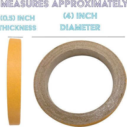 8013 Big 4 Inch Donuts Pk12 - Large Cardboard Chewable Donuts, Bright Outer Paper Strip, Many Shreddable Layers, Great Fun for Grabbing Feet and Biting Beaks, Ideal for Med and Large Size Pets