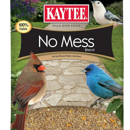 Kaytee Wild Bird (No Mess or Waste Free) Food Seed Blend For Blue Jays, Woodpeckers, Juncos, Cardinals, Grosbeaks, Sparrows, and Finches, 10 Pound, (Packaging May Vary)