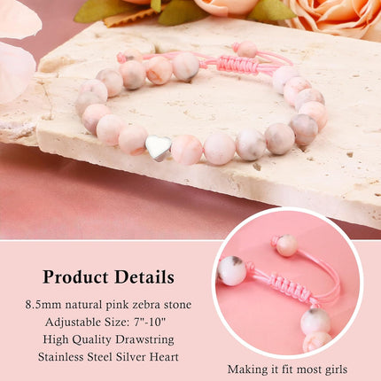 Birthday Gifts for Girls, Beaded Bracelets as 1/2 1 2 3 4 5 6 7 8 9 10 11 12 13 14 15 16 Year Old Birthday Gift, Adjustable Cross/Pearl Bracelet as Happy Birthday Gifts for Daughter