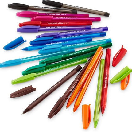 Paper Mate InkJoy 100ST Ballpoint Pens, Medium Point (1.0mm), Assorted, 18 Count