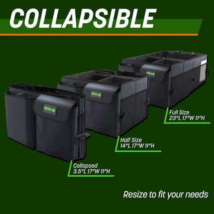 Grey Collapsible Trunk Organizer with Adjustable Straps - photo 4