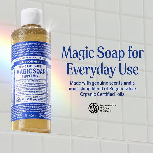 Pure-Castile Magic Liquid Soap (Peppermint