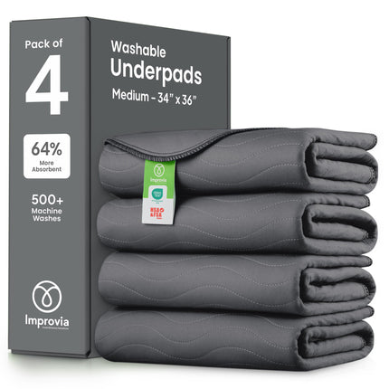 Washable Underpads, Heavy Absorbency Reusable Incontinence Pads