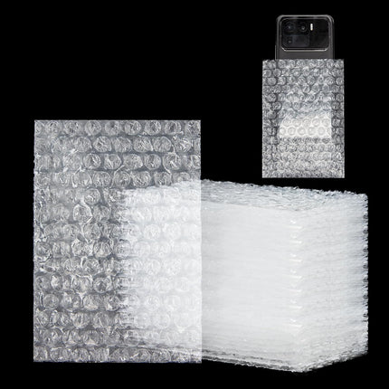50 Pcs Bubble Pouches Wrap small bag,4 Inch x 6 Inch Clear Bubble Out Bags Protective Bubble Pouch,Double Walled Bubble Cushioning Bags for Moving, Shipping and Packing