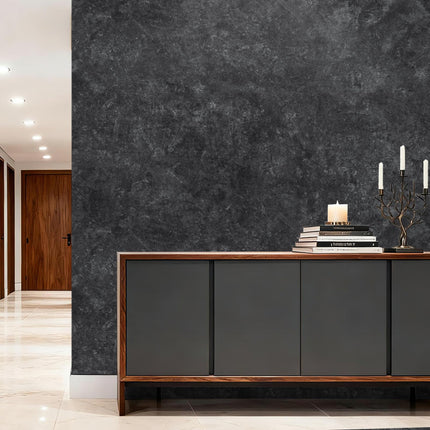 15.7'' x 118.1'' Concrete Wallpaper Peel and Stick - Grey Cement Wall Paper