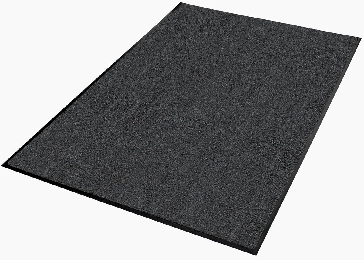 Platinum Series Indoor Wiper Floor Mat, Rubber with Nylon Carpet, 6' x 14', Grey - photo 4