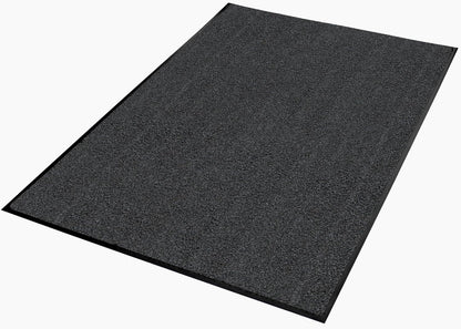 Platinum Series Indoor Wiper Floor Mat, Rubber with Nylon Carpet, 6' x 14', Grey - photo 4