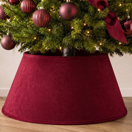 Navy Blue Velvet Christmas Tree Collar 24‘’ Tree Base Cover