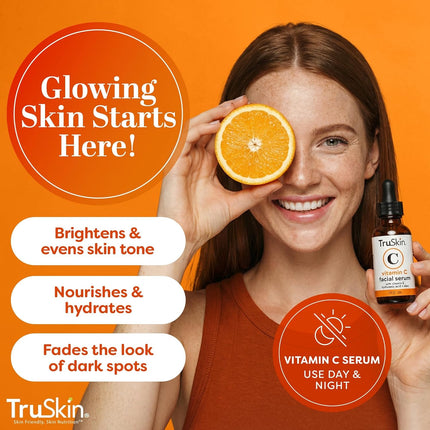 Vitamin C Face Serum with Hyaluronic Acid & Vitamin E, 1 fl oz