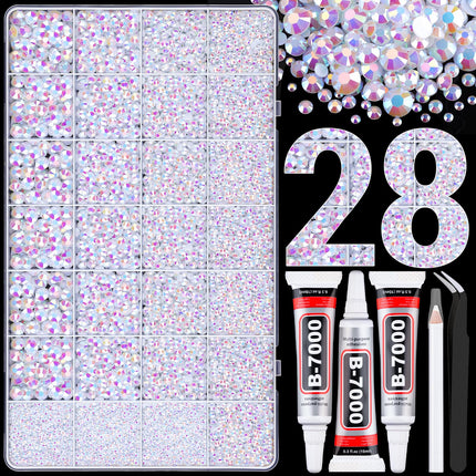 Kit de pedrería 50000Pcs 3mm Jelly Rhinestones - Diamond Art