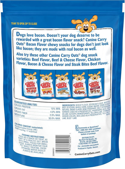 Dog Treats, Bacon Flavor, 22.5 Ounce (Pack of 4), Made with Real Bacon - photo 3