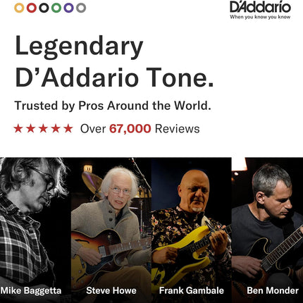 D'Addario Acoustic Guitar Strings, 80/20 Bronze, EJ10, Extra Light Gauge 10-47, 6-String Set, Pack of 1