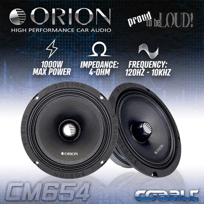 High Efficiency 6.5-Inch Mid-Range Bullet Loudspeakers, Pair - photo 3