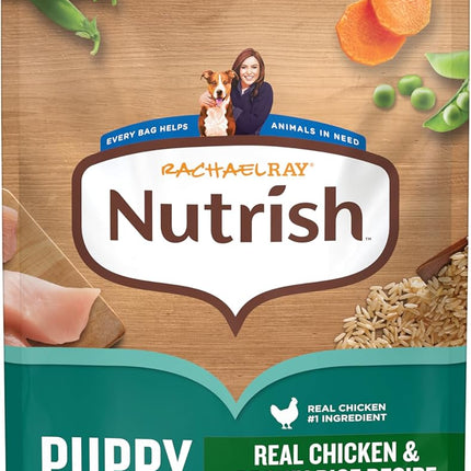 Nutrish Rachael Ray Dry Dog Food Puppy, Real Chicken & Brown Rice Recipe, 5 lb. Bag