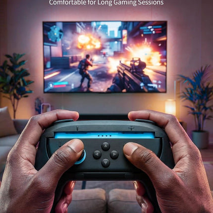 VORI Switch 2 Pro Controller Accessories Bundle for Nintendo Switch 2, 15-in-1 Carrying Case Kit with Dockable Cover, Screen Protectors, Joy-Con Grips, Steering Wheels, Thumb Grips & Game Card Case