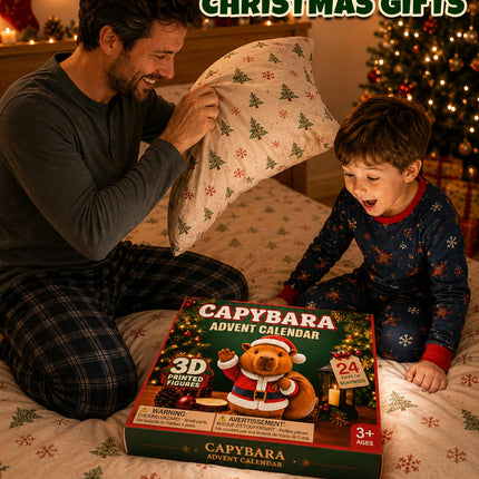 Capybara Advent Calendar 2026 for Boys Girls 3D Printed Animal Toys Gifts