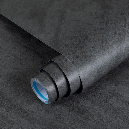 15.7'' x 118.1'' Concrete Wallpaper Peel and Stick - Grey Cement Wall Paper