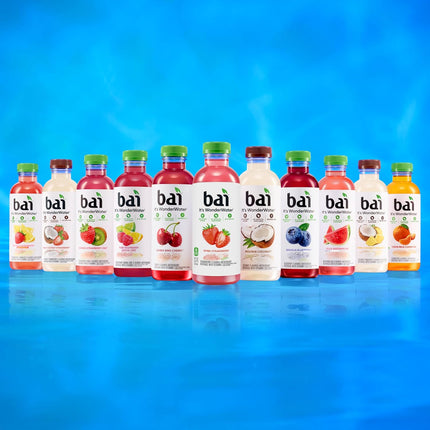 Bai Flavors Variety Pack, Antioxidant Infused Water Beverage, with Vitamin C and No Artificial Sweeteners, 18 fl oz bottles, 12 pack | Antioxidant Infused, with Vitamin C