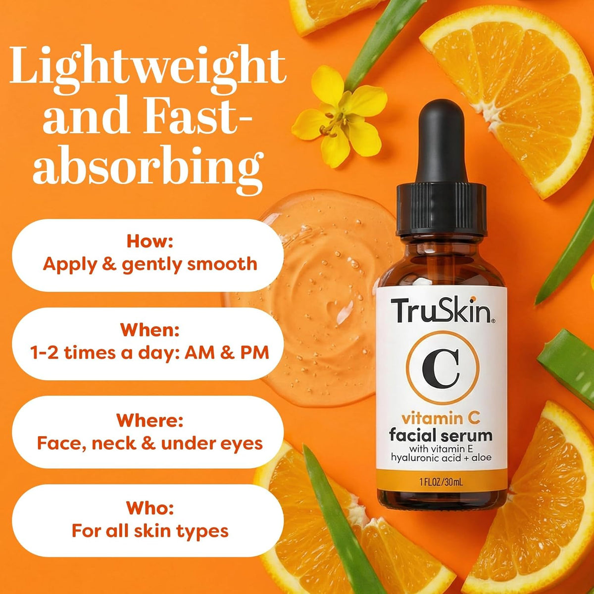 Vitamin C Face Serum with Hyaluronic - photo 3