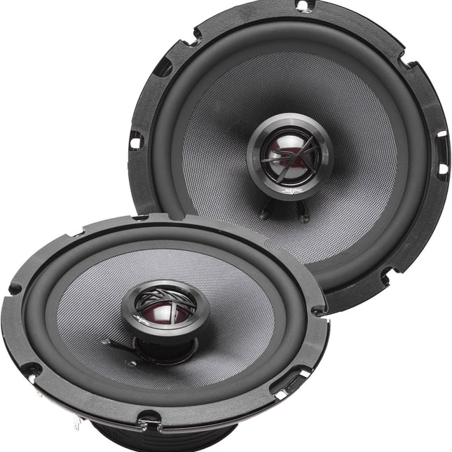 6.5" 200W 2-Way Elite Coaxial Car Speakers, Pair