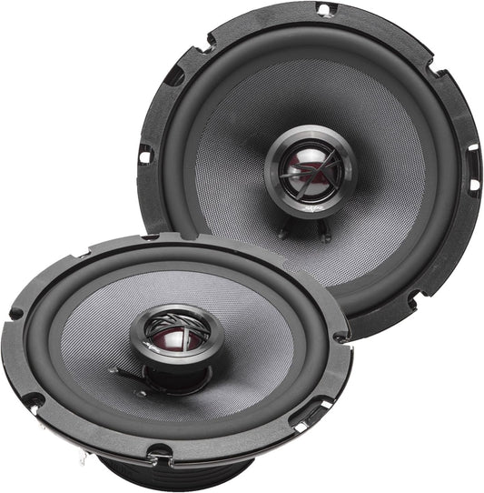 6.5" 200W 2-Way Elite Coaxial Car Speakers, Pair