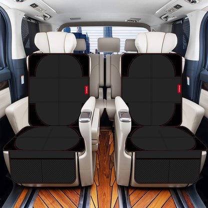 2 Pack Black Waterproof Car Seat Protectors with Thick Padding - photo 2